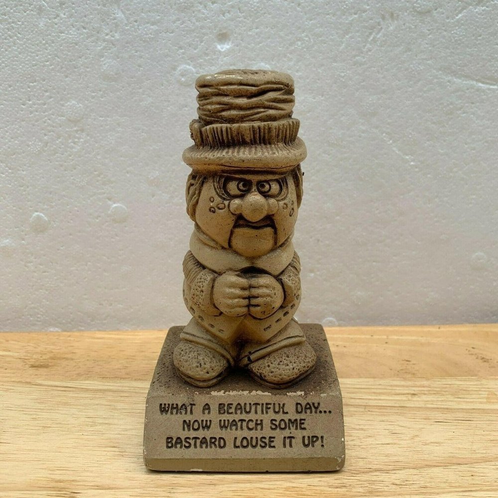 Paula - What a Beautiful Day - Wooden Figure Vintage Statue from 1971